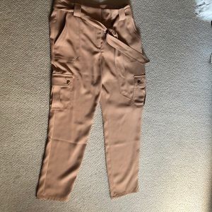 Ankle length high rise pants